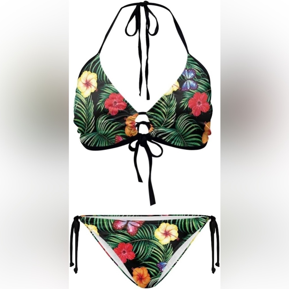 Snake Print String Sexy Bikini For Women NWOT Size S